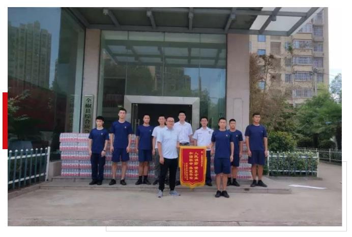 龍勝管走進消防大隊慰問我們“最可愛的人”，共續(xù)軍民魚水情